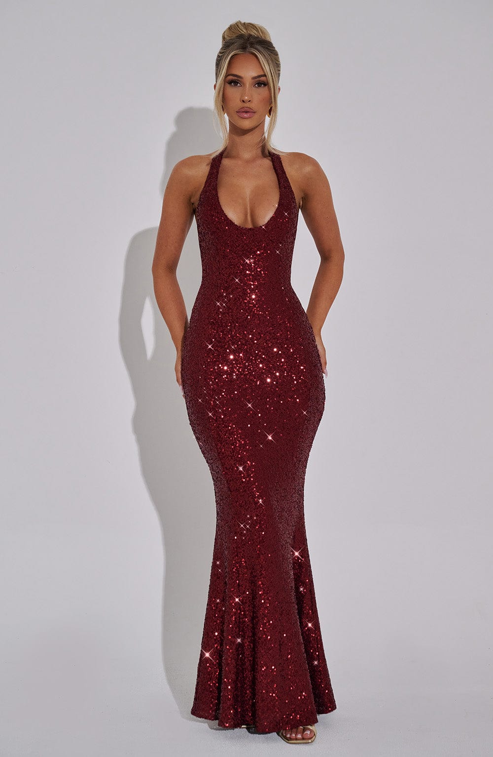 Odette Maxi Dress Wine