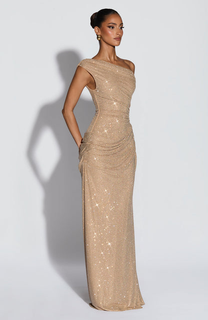 Ottilie Maxi Dress Gold
