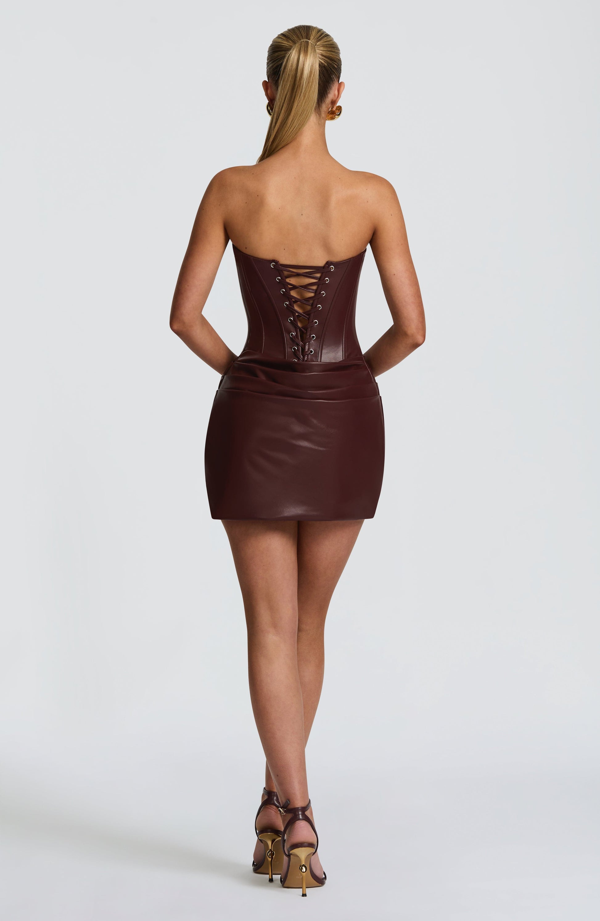 Palmer Mini Dress Burgundy