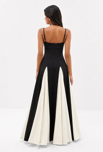 Paloma Black and White Maxi Dress