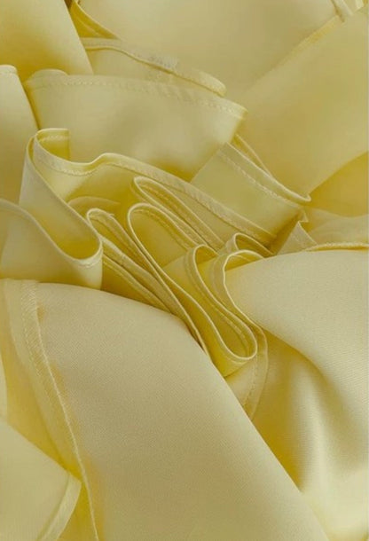 Paloma Butter Yellow Maxi Dress for Beach Wedding Guests