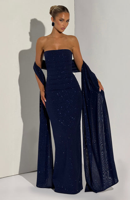 Pandra Maxi Dress Navy Sparkle