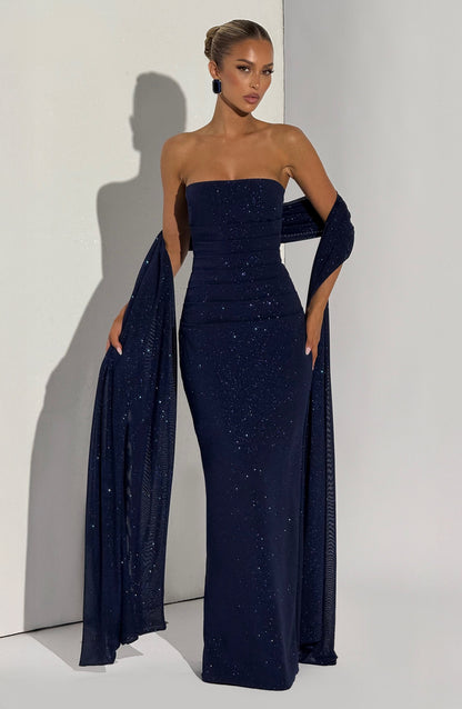 Pandra Maxi Dress Navy Sparkle