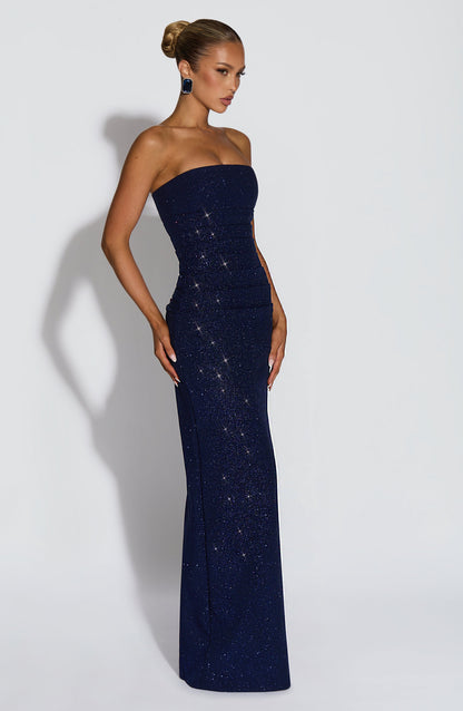 Pandra Maxi Dress Navy Sparkle
