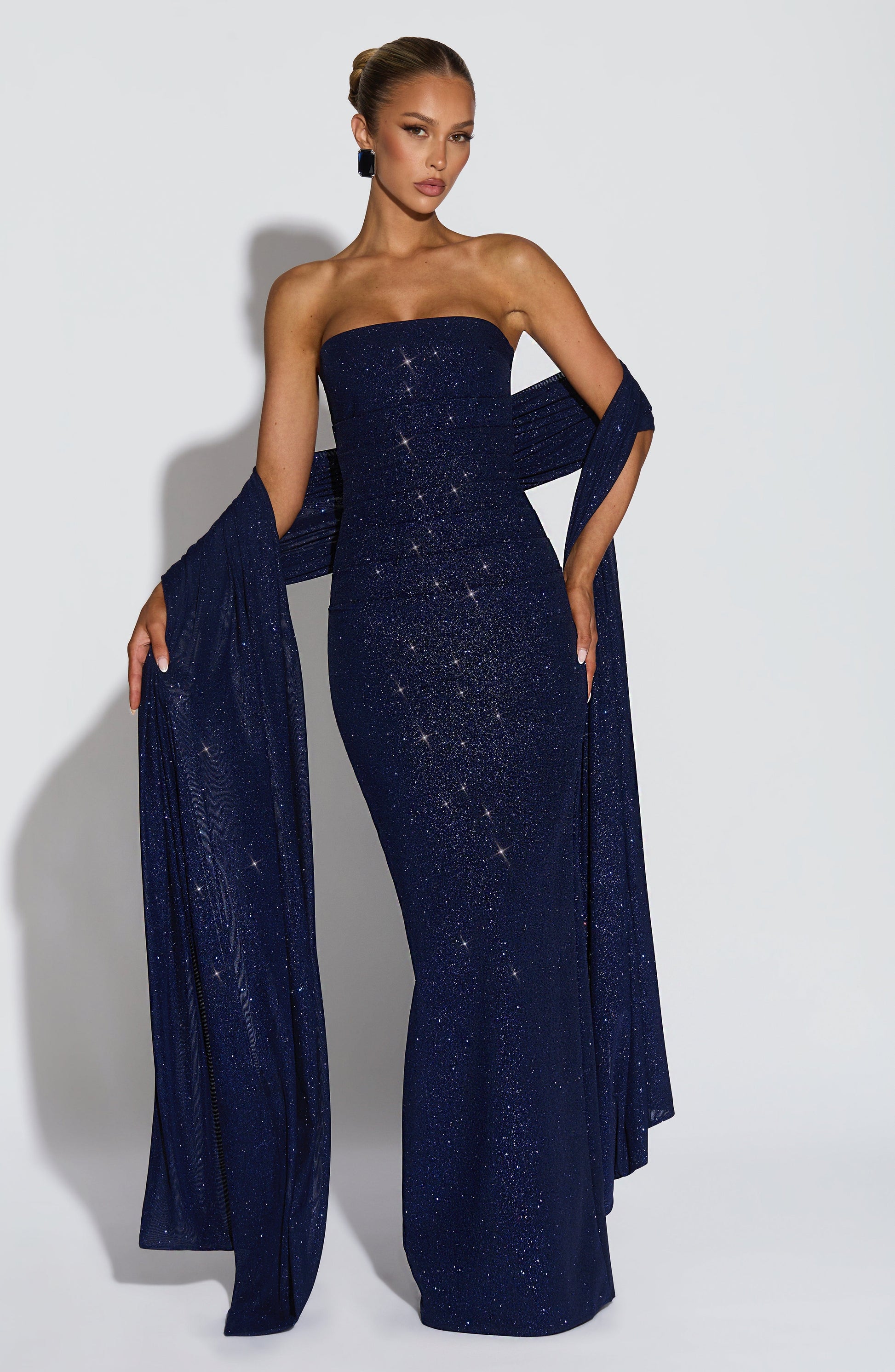 Pandra Maxi Dress Navy Sparkle