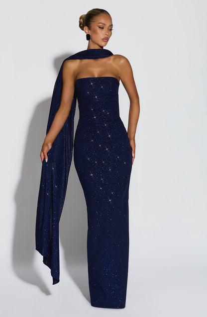 Pandra Maxi Dress Navy Sparkle