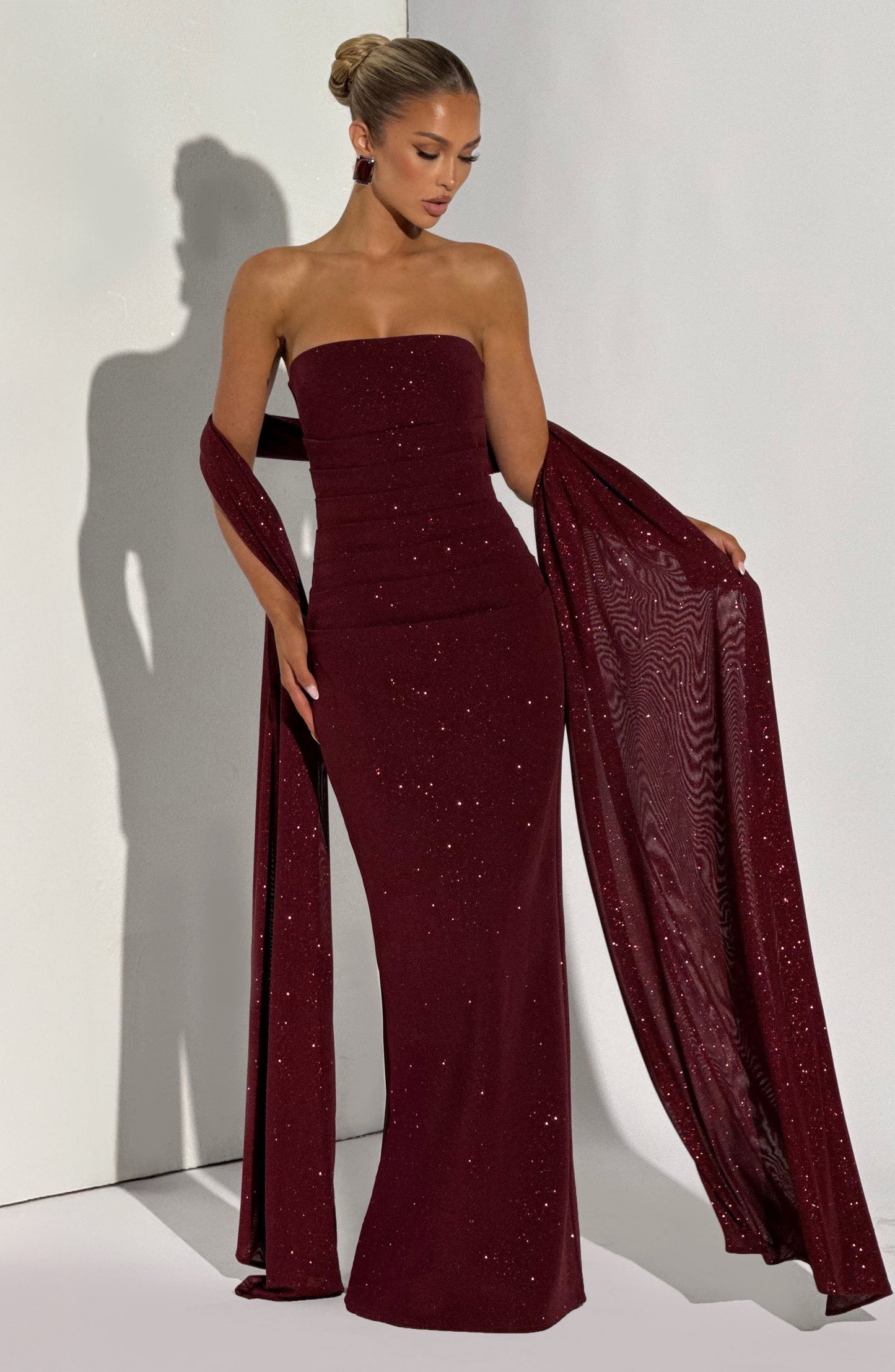 Pandra Maxi Dress Wine Sparkle