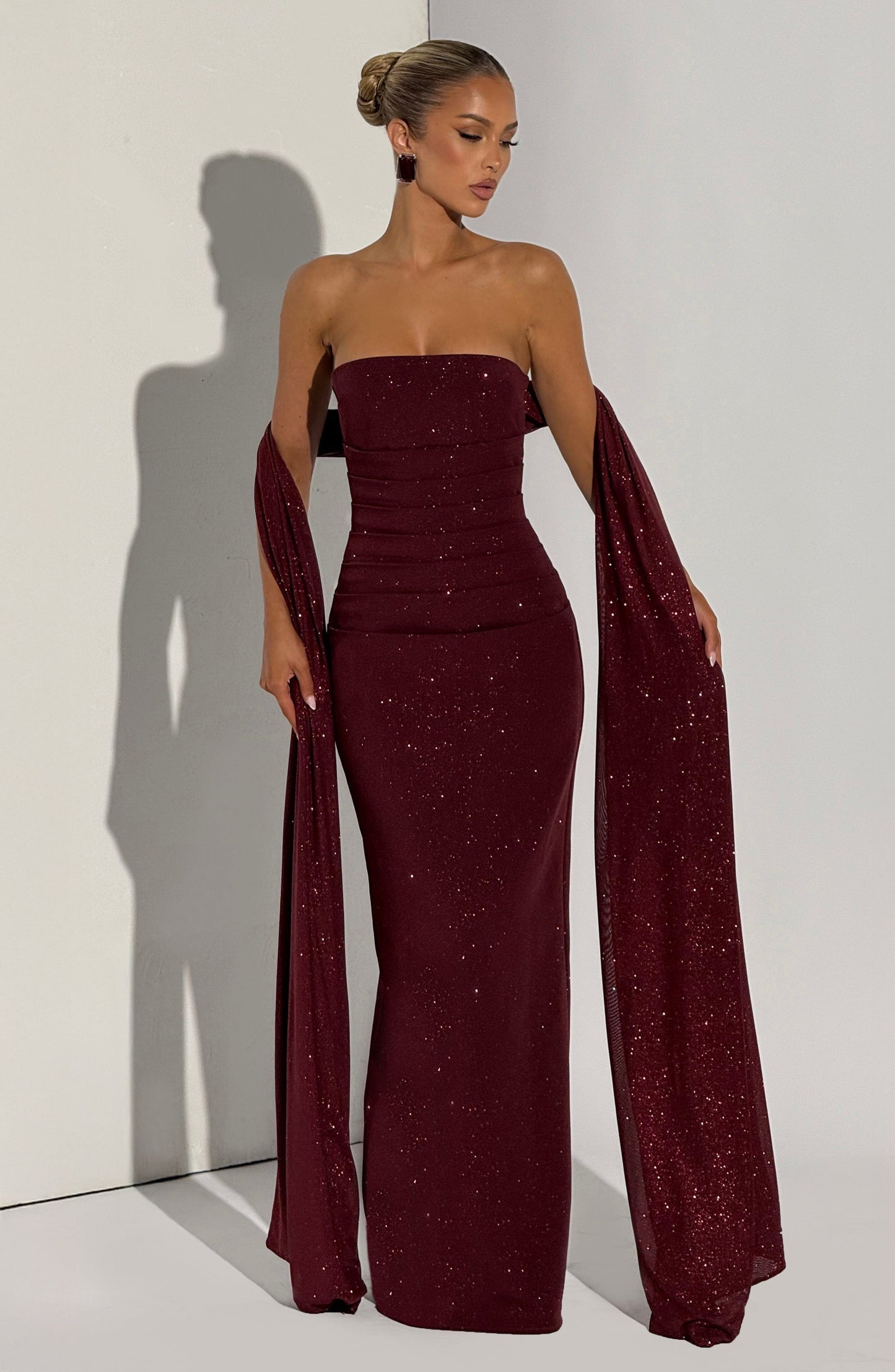 Pandra Maxi Dress Wine Sparkle