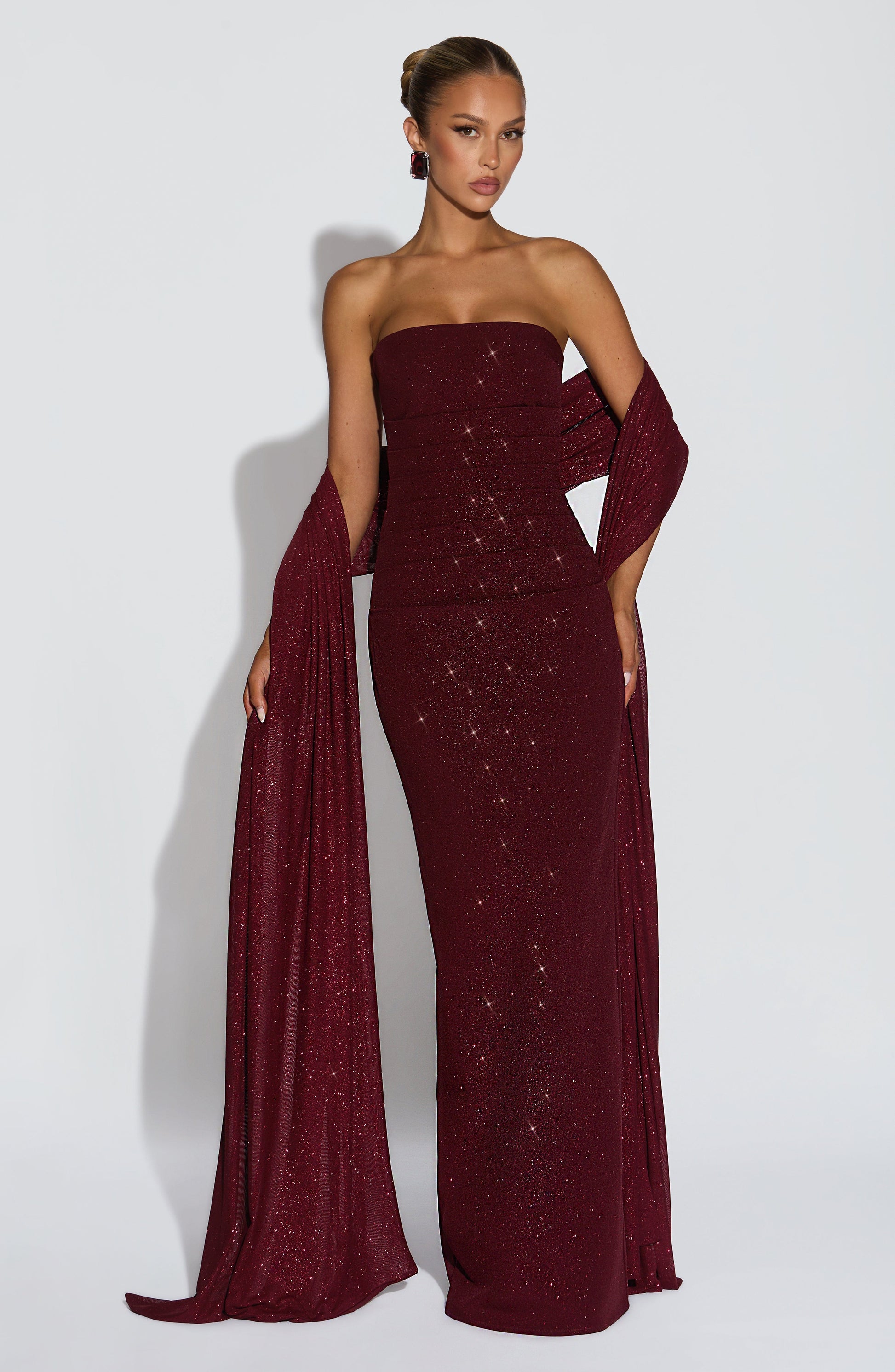 Pandra Maxi Dress Wine Sparkle