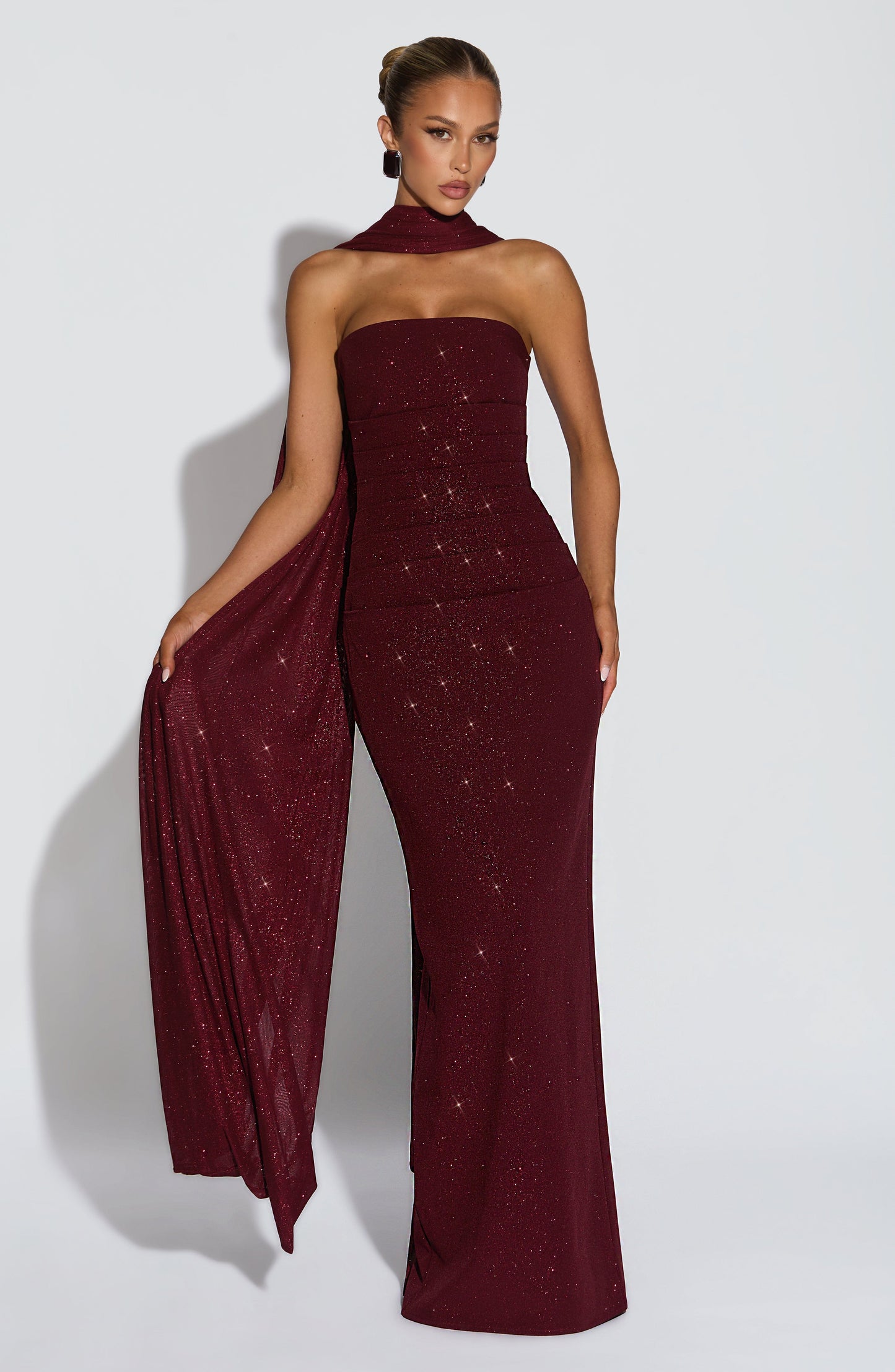 Pandra Maxi Dress Wine Sparkle
