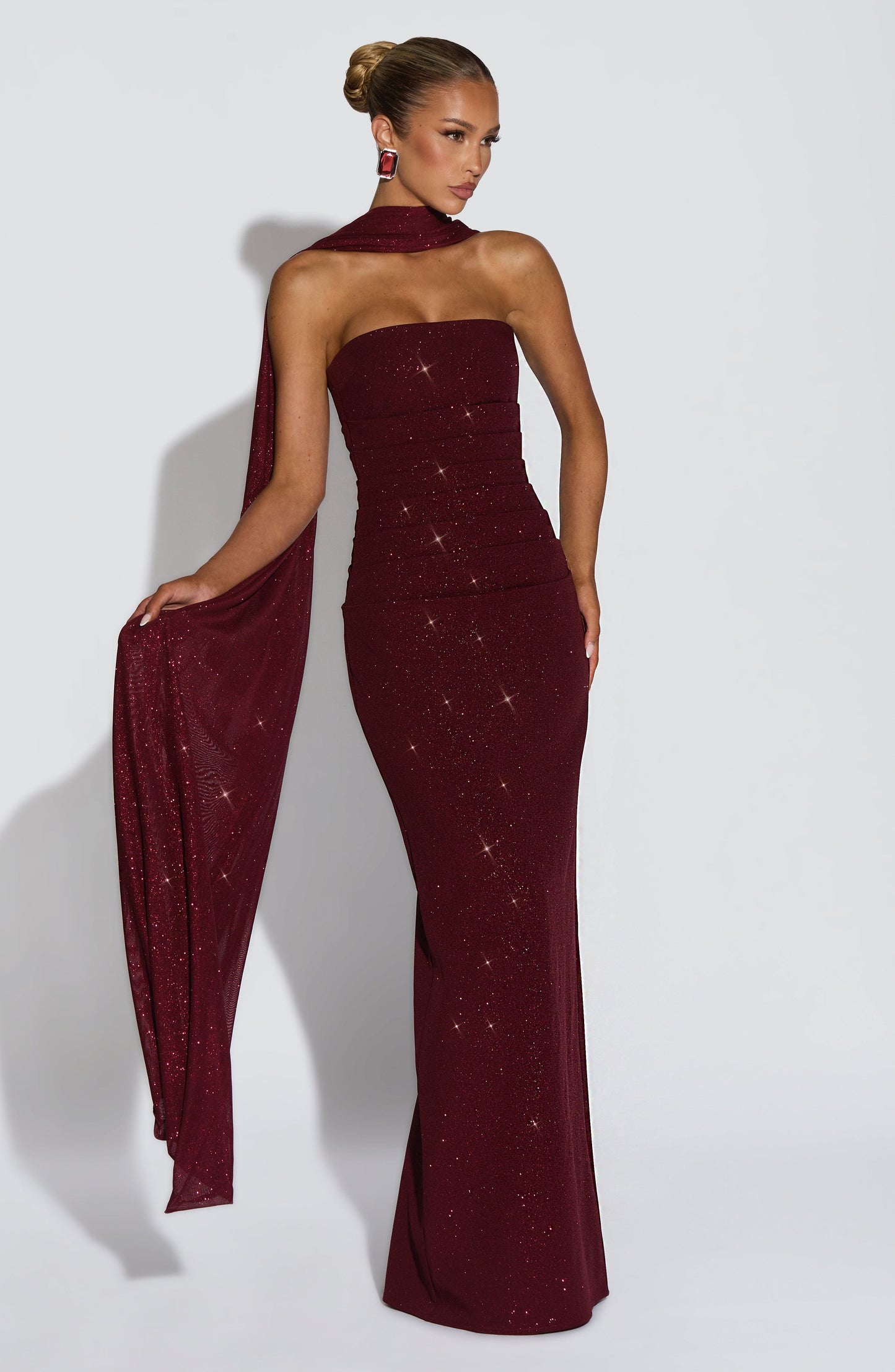 Pandra Maxi Dress Wine Sparkle