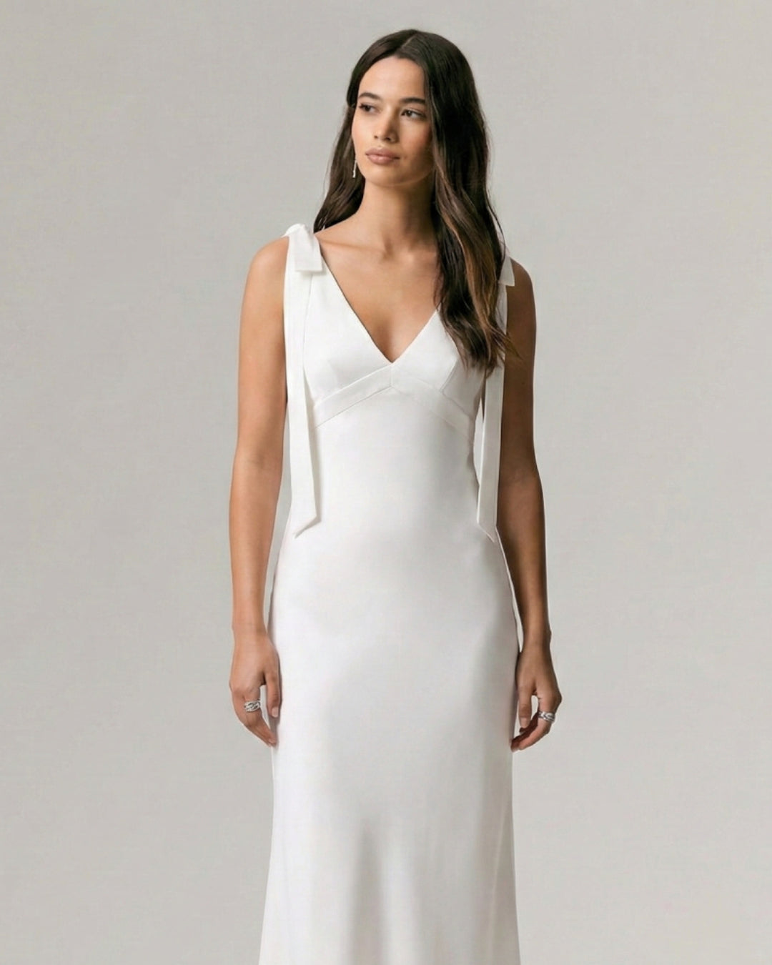 Parina Midi Dress White