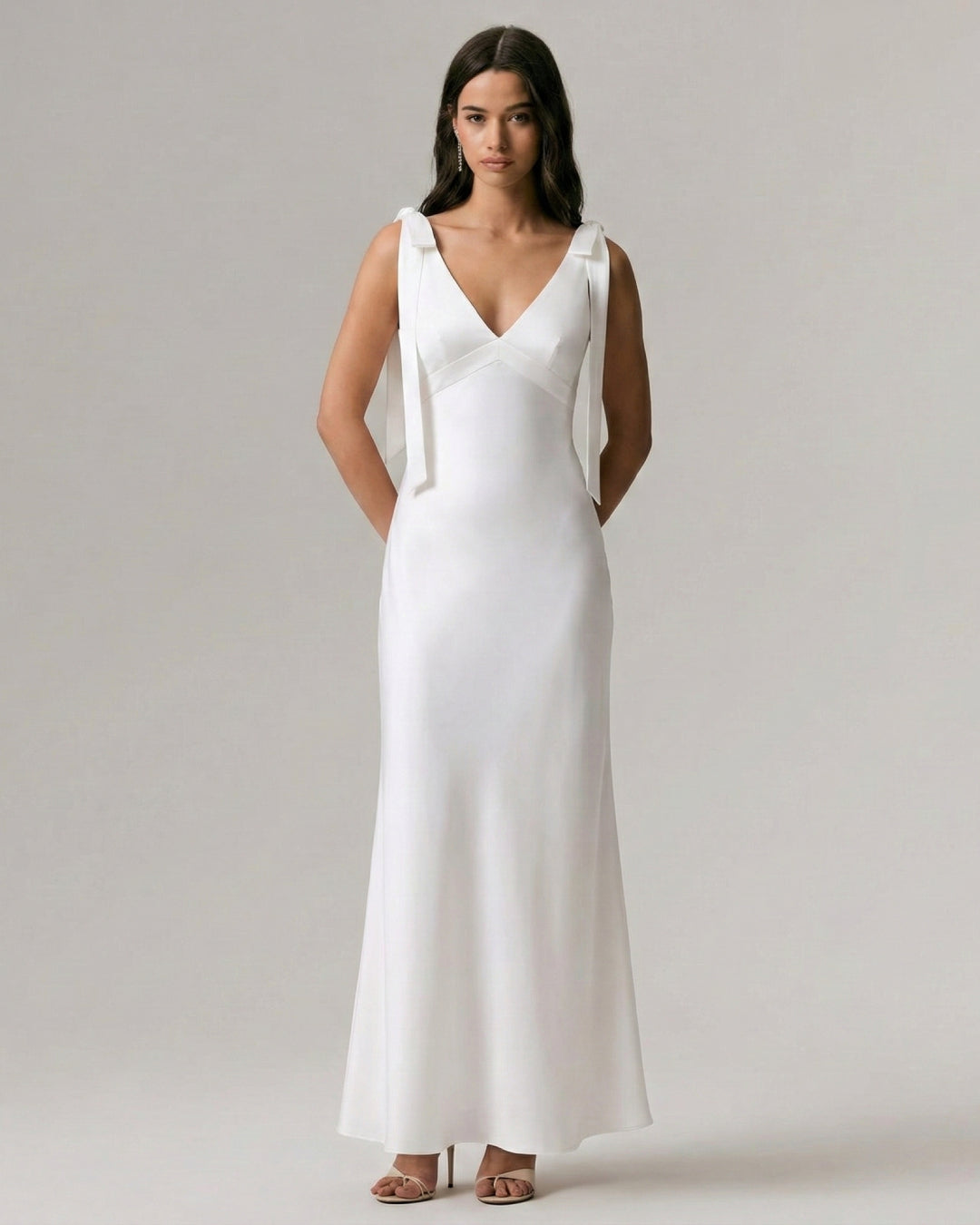 Parina Midi Dress White