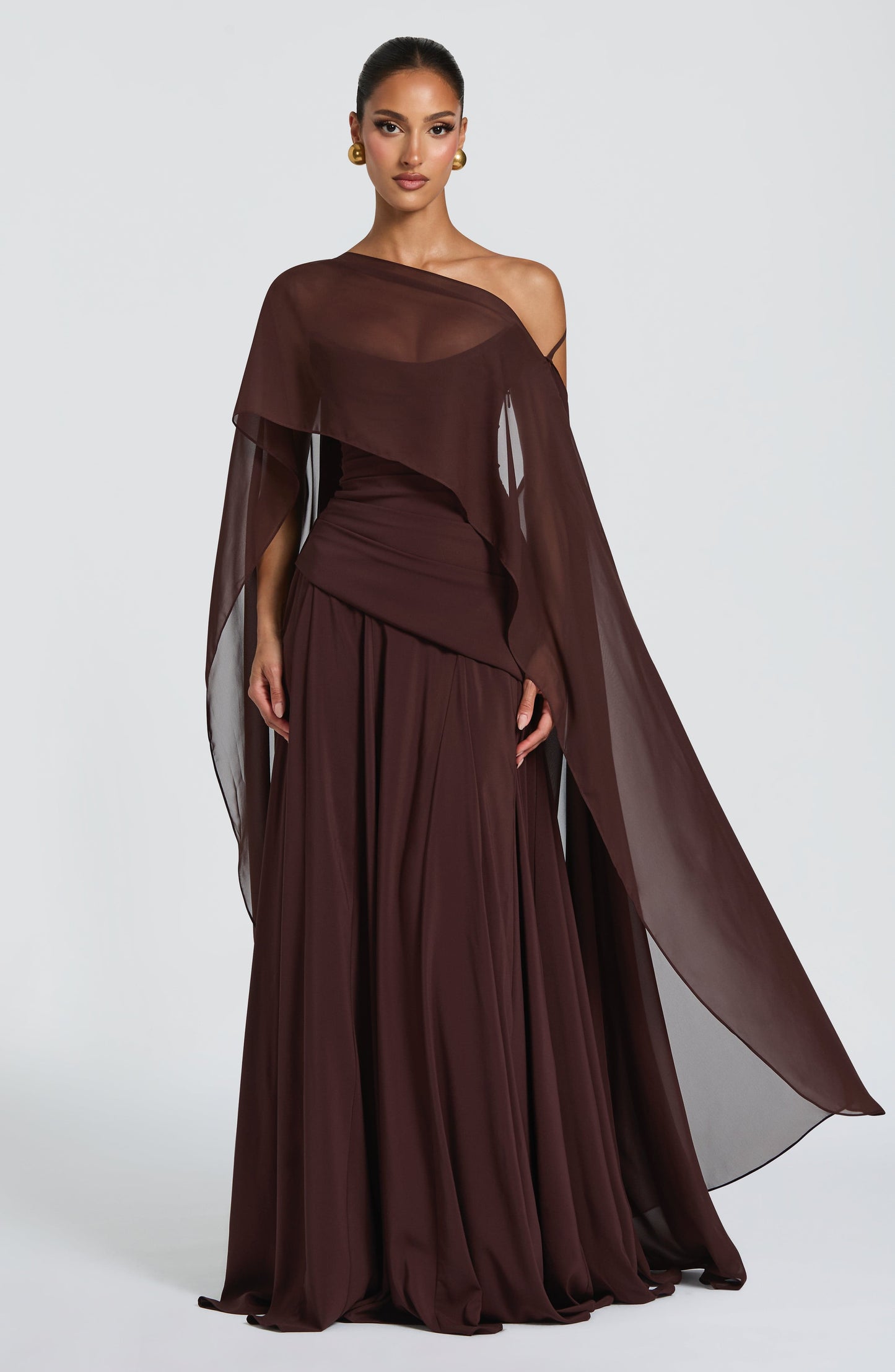 Patricia Maxi Dress Plum Brown