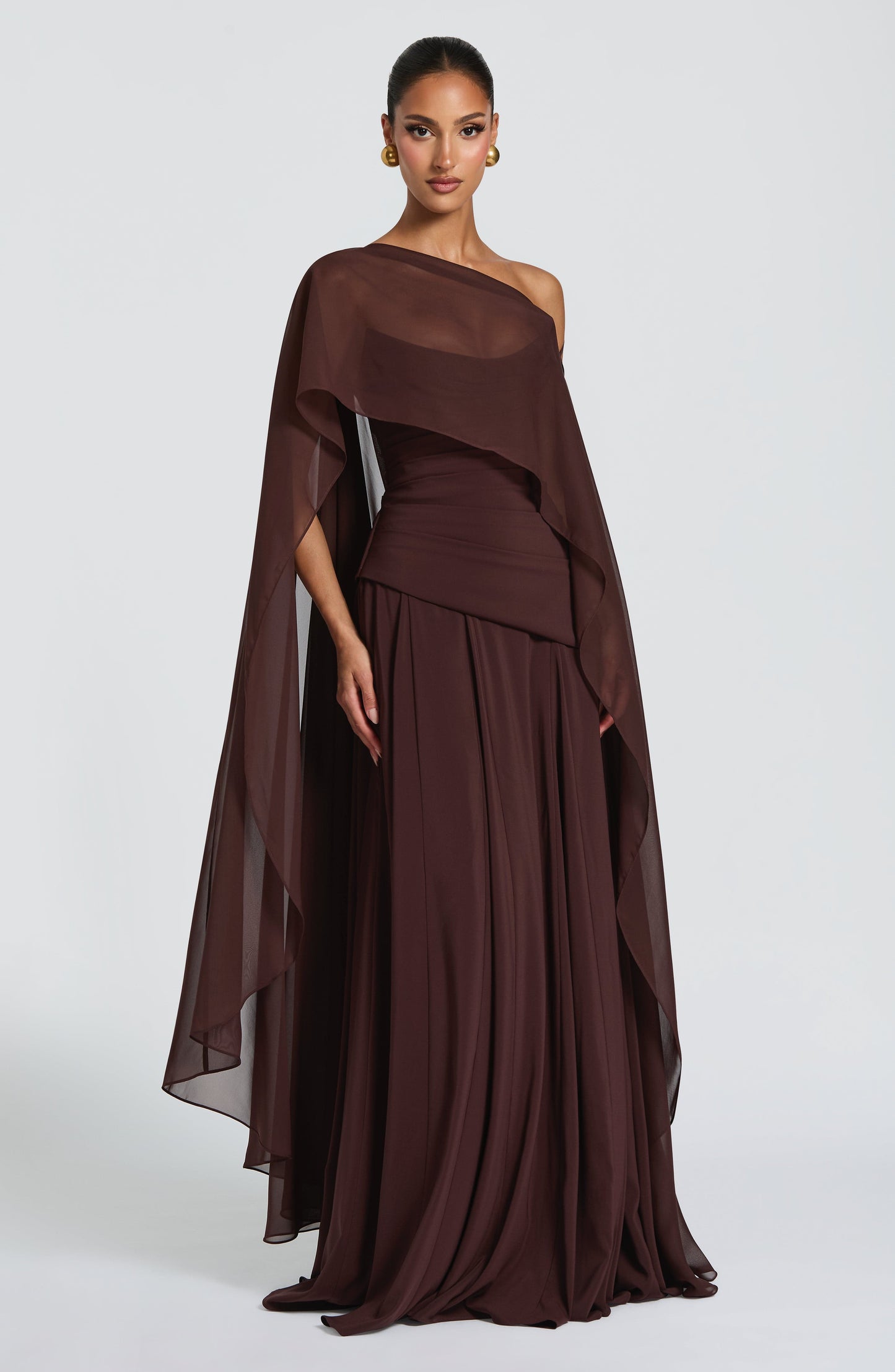 Patricia Maxi Dress Plum Brown