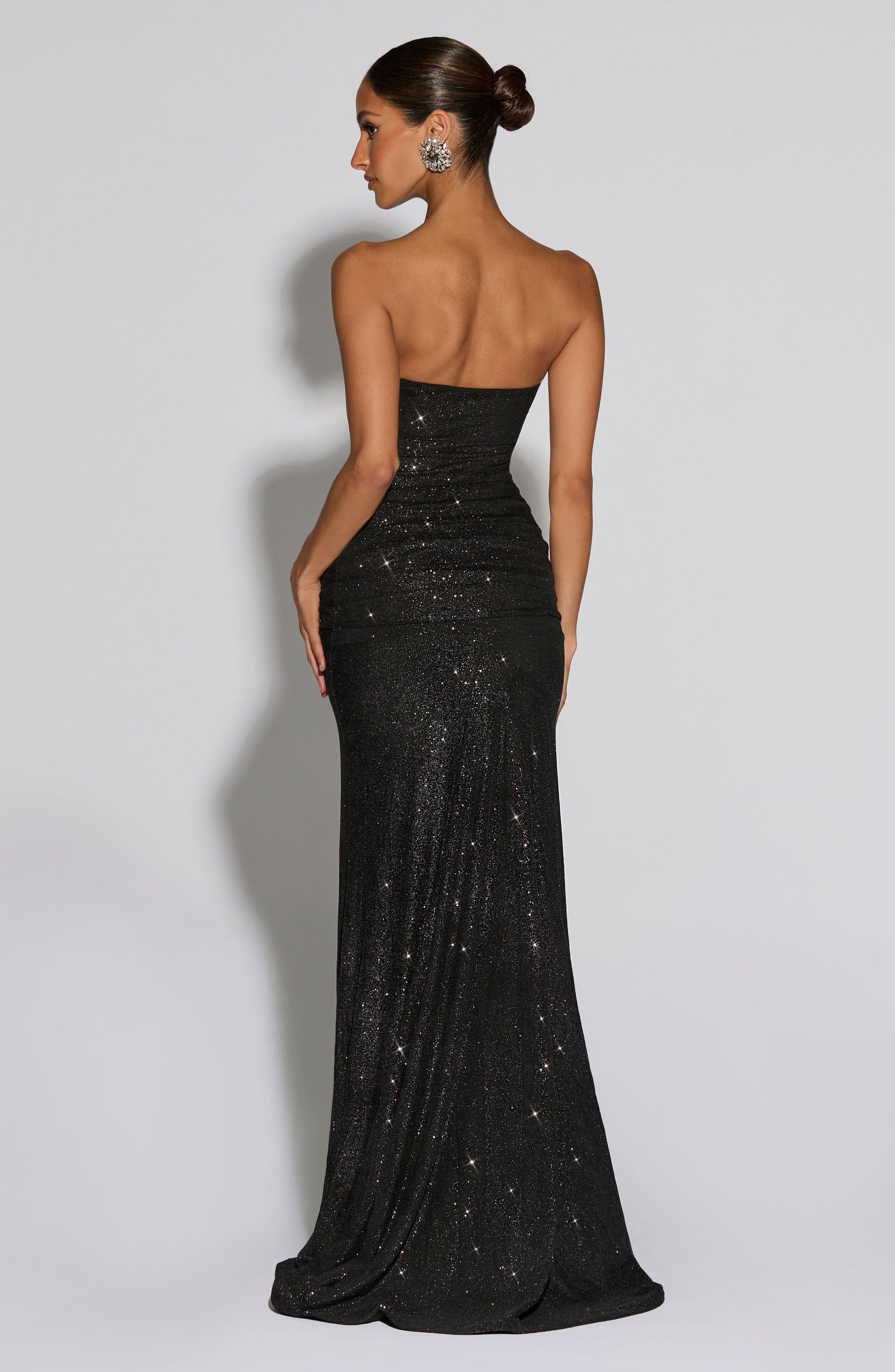 Paula Maxi Dress Black Sparkle