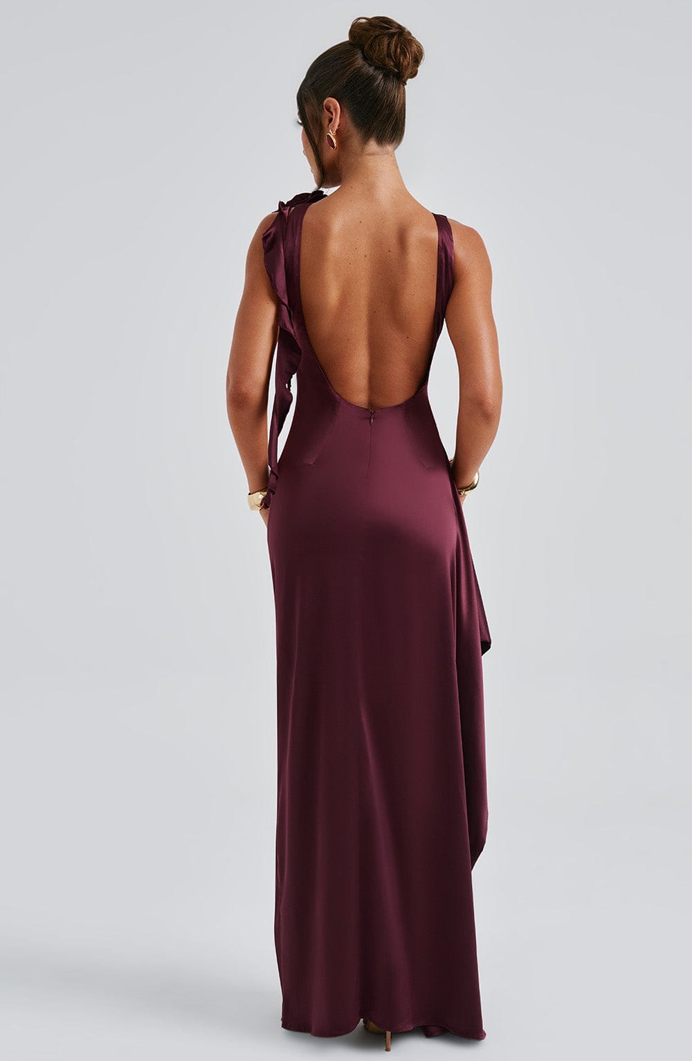 Peggy Maxi Dress Cherry Lacquer
