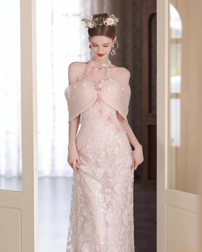 Persephone Maxi Dress Blush Pink