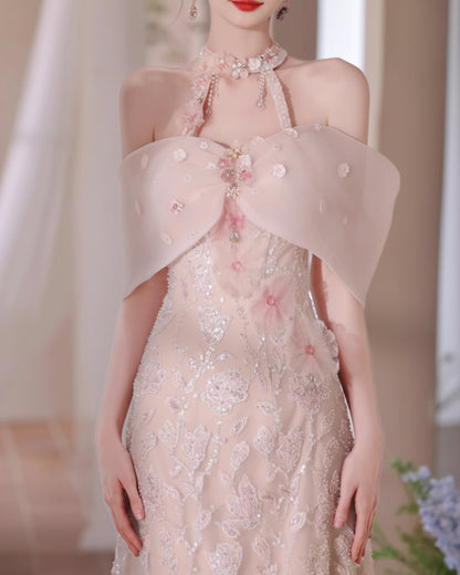 Persephone Maxi Dress Blush Pink