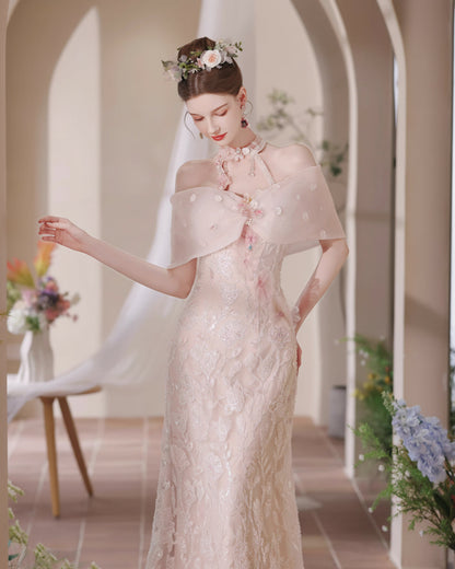 Persephone Maxi Dress Blush Pink