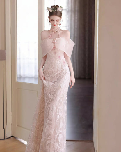 Persephone Maxi Dress Blush Pink