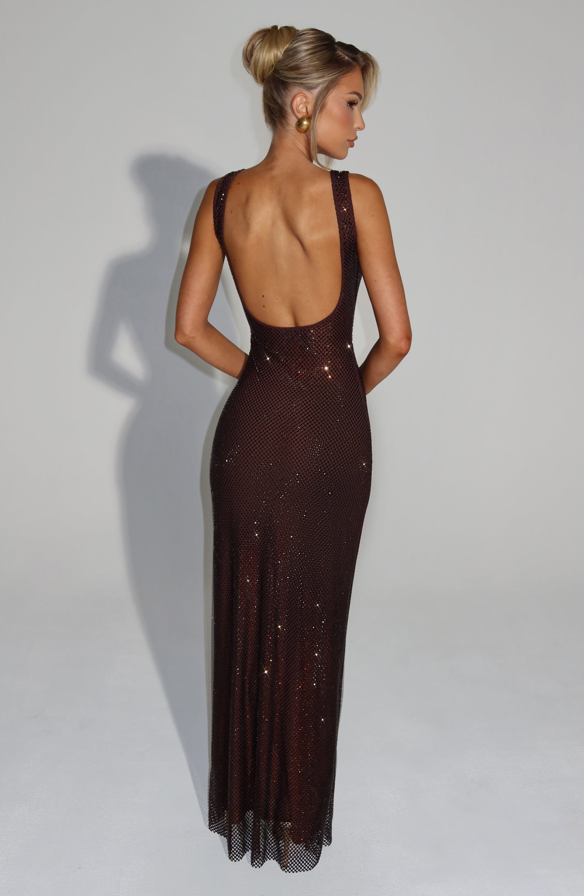 Petra Maxi Dress Plum Brown