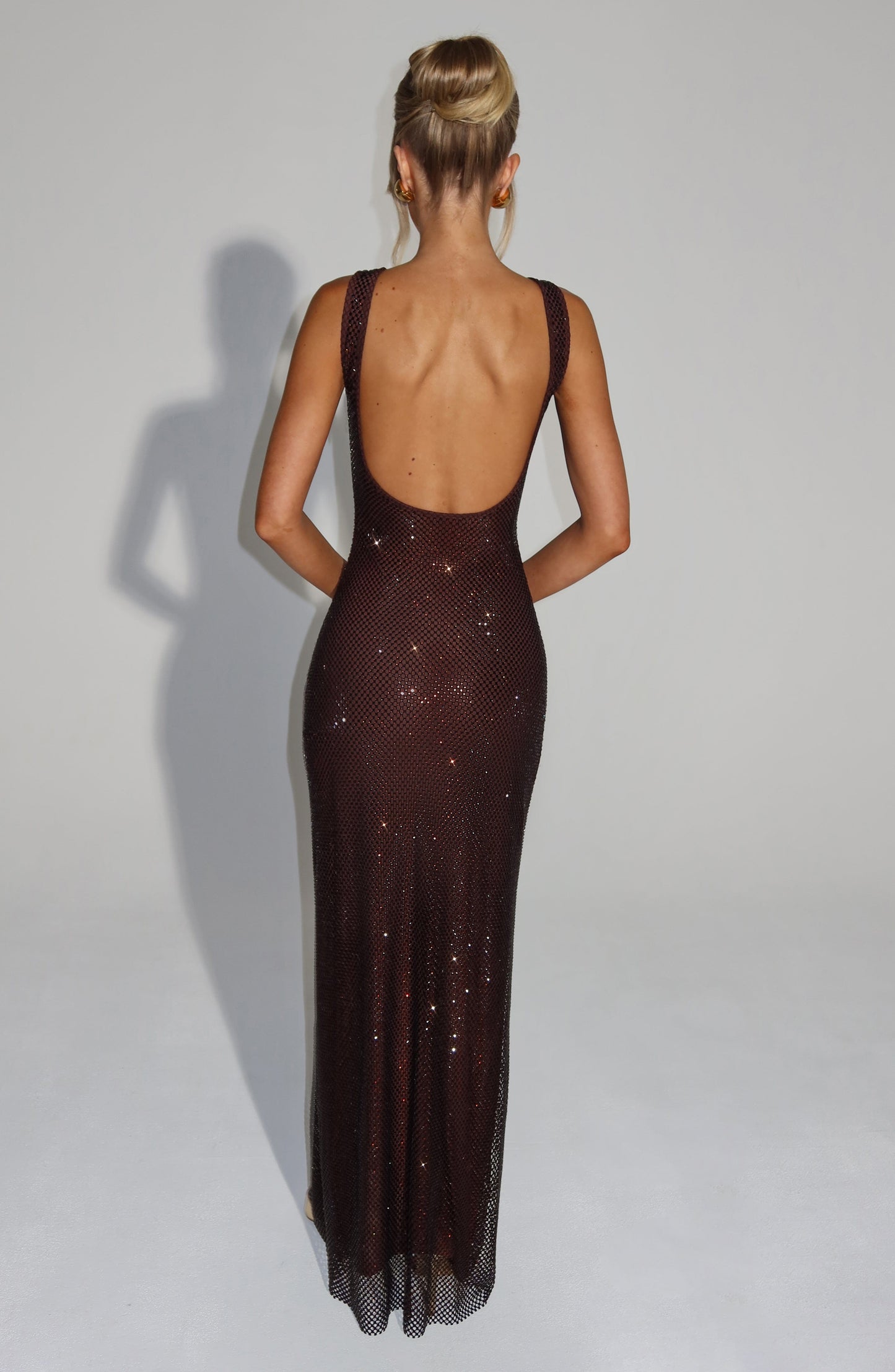 Petra Maxi Dress Plum Brown