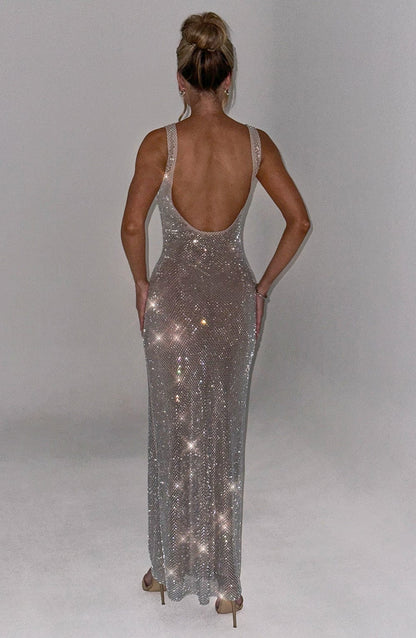 Petra Maxi Dress Silver