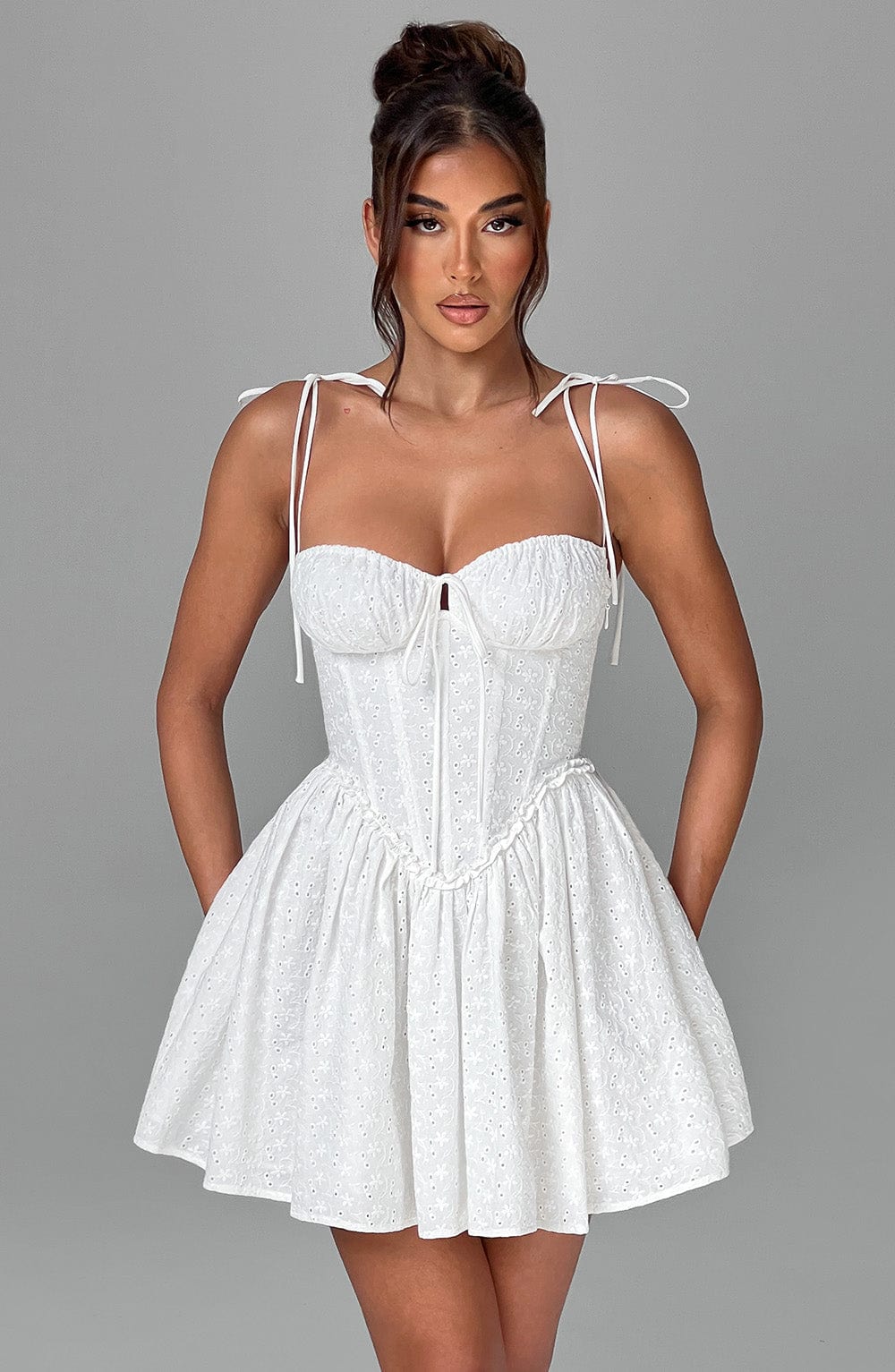 Phoebe Mini Dress Ivory