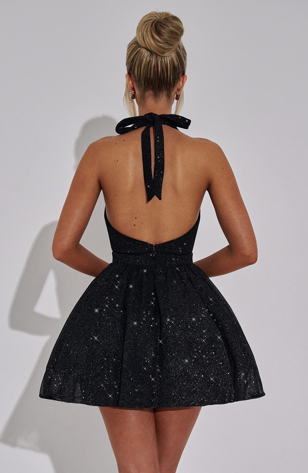 Pippa Mini Dress Black Sparkle