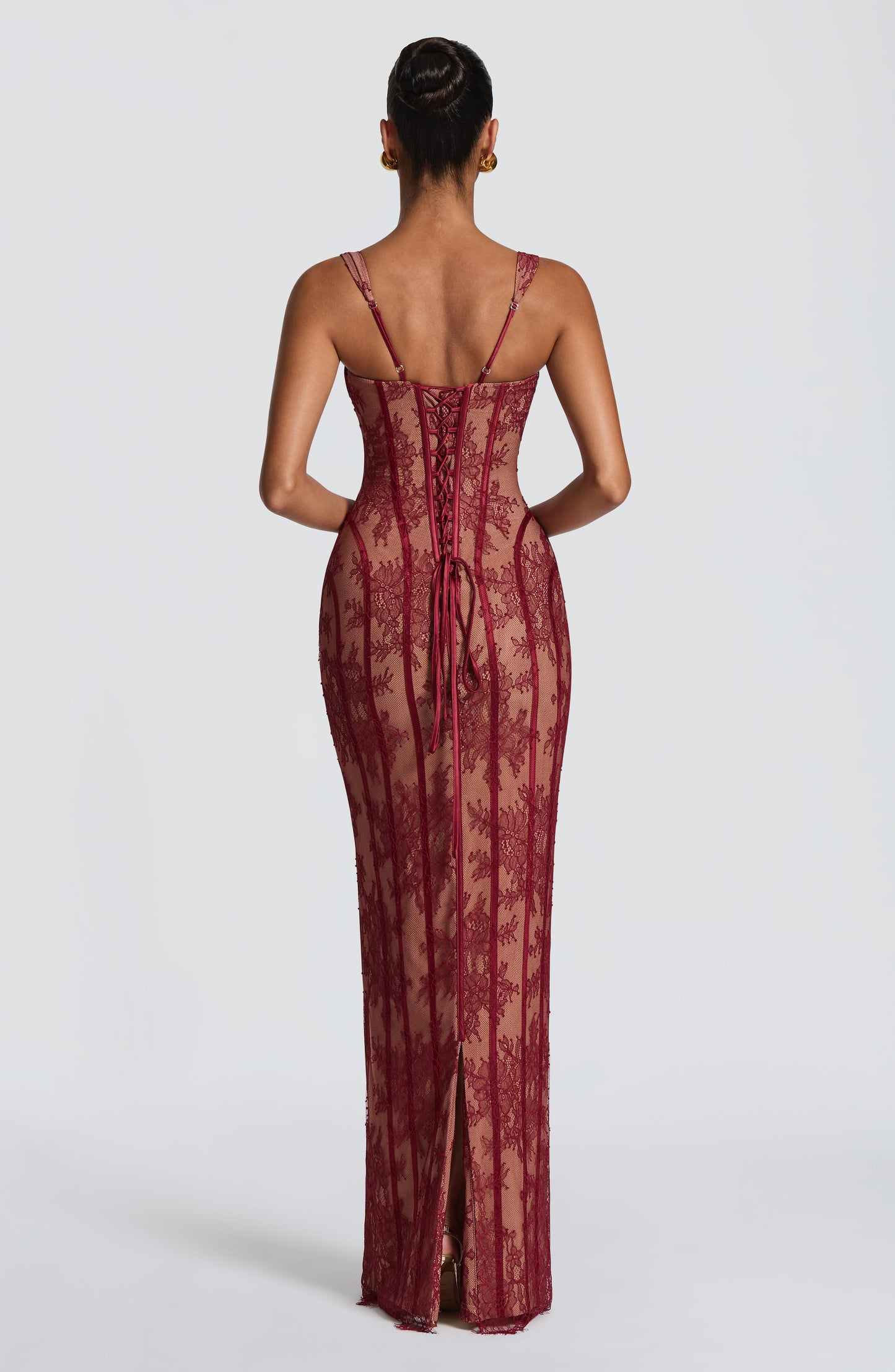 Polina Maxi Dress Burgundy