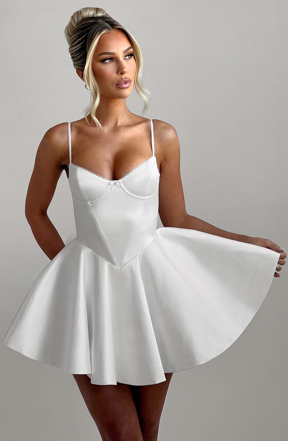 Poppy Mini Dress Ivory