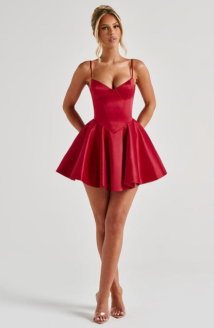 Poppy Mini Dress Red