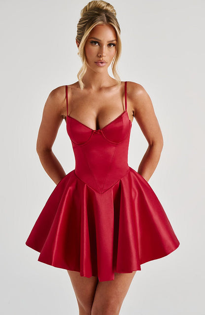 Poppy Mini Dress Red