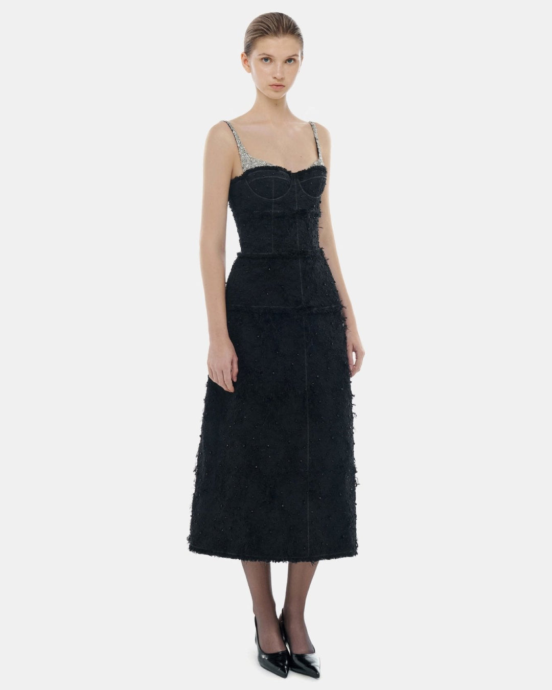 Prim Midi Dress Black