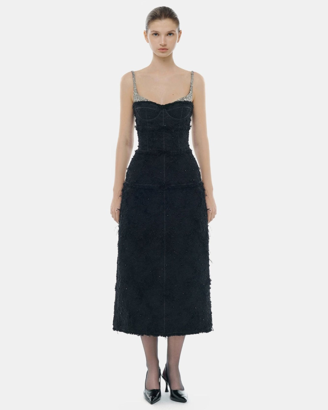 Prim Midi Dress Black