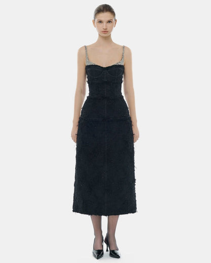 Prim Midi Dress Black