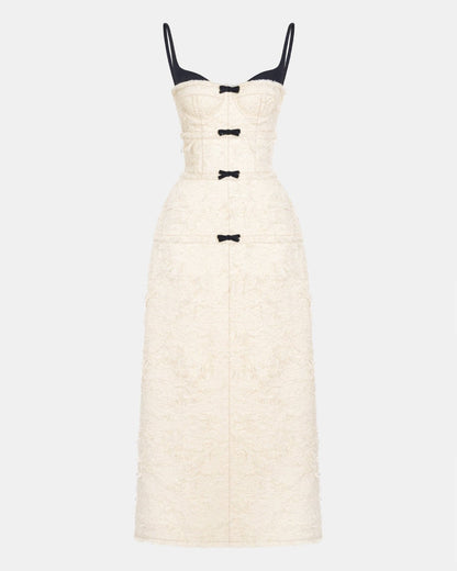 Prim Midi Dress Ivory