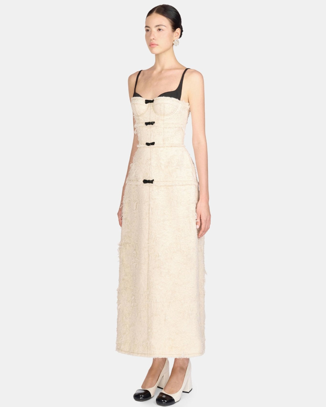 Prim Midi Dress Ivory