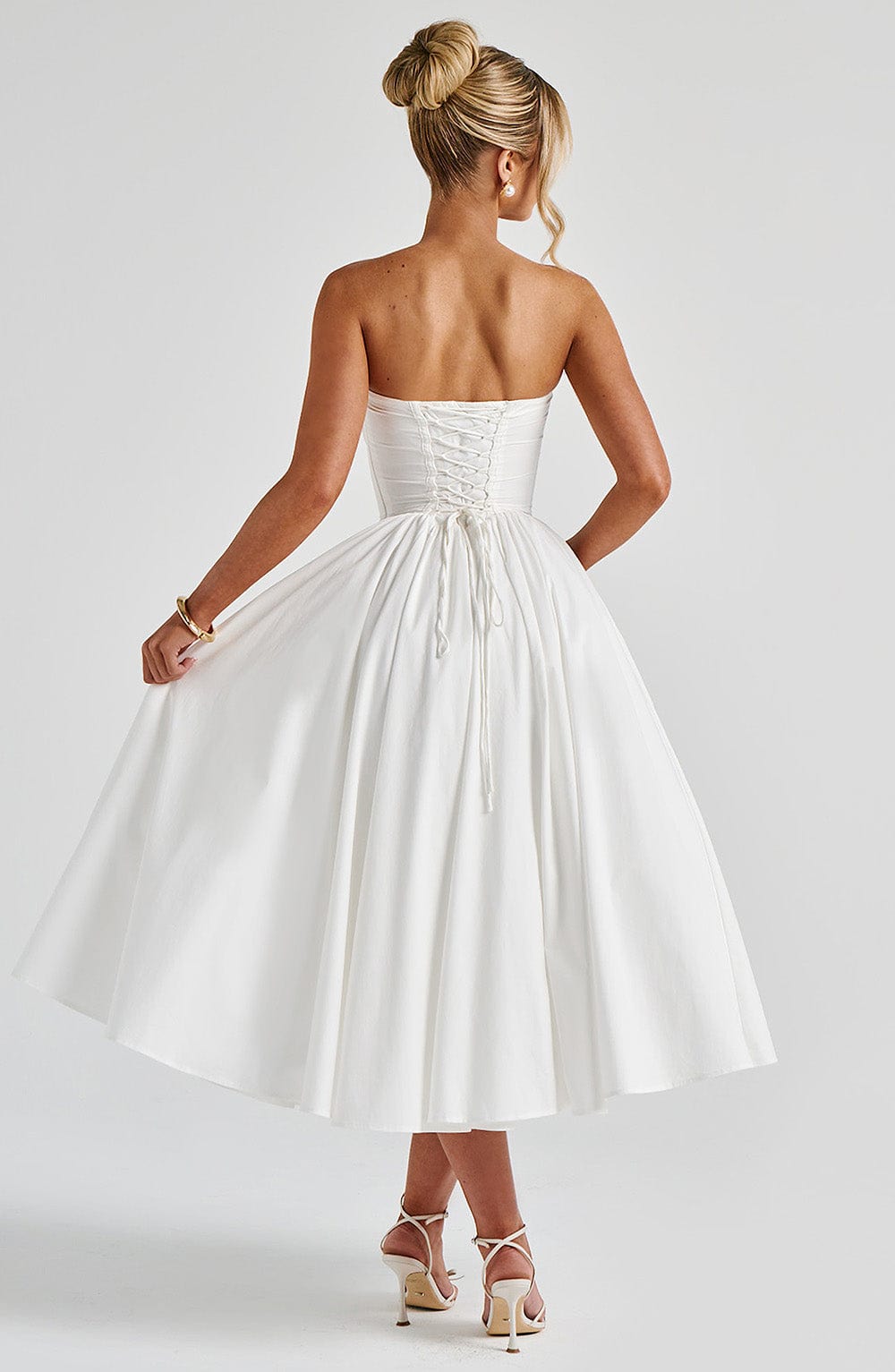 Prim Midi Dress Ivory