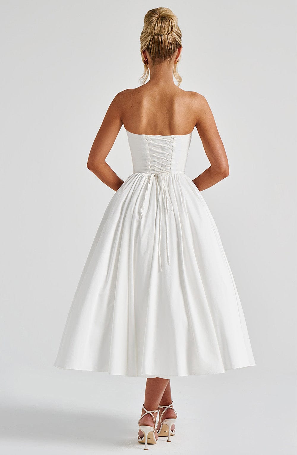 Prim Midi Dress Ivory