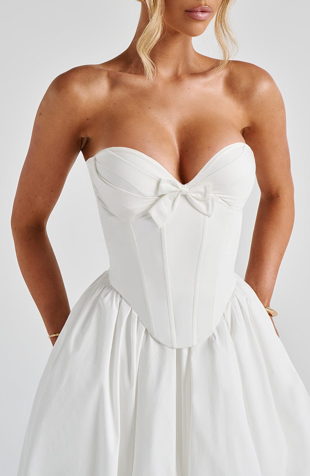 Prim Midi Dress Ivory