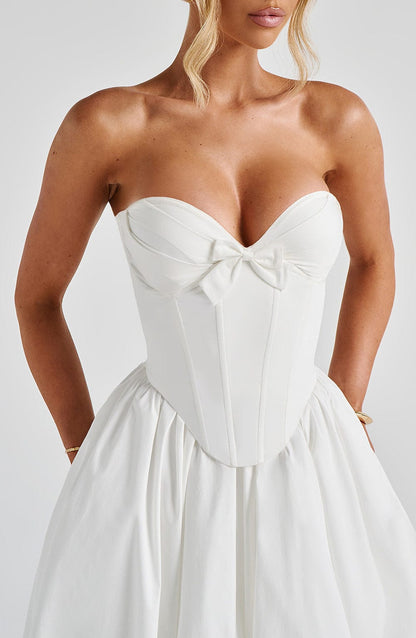 Prim Midi Dress Ivory