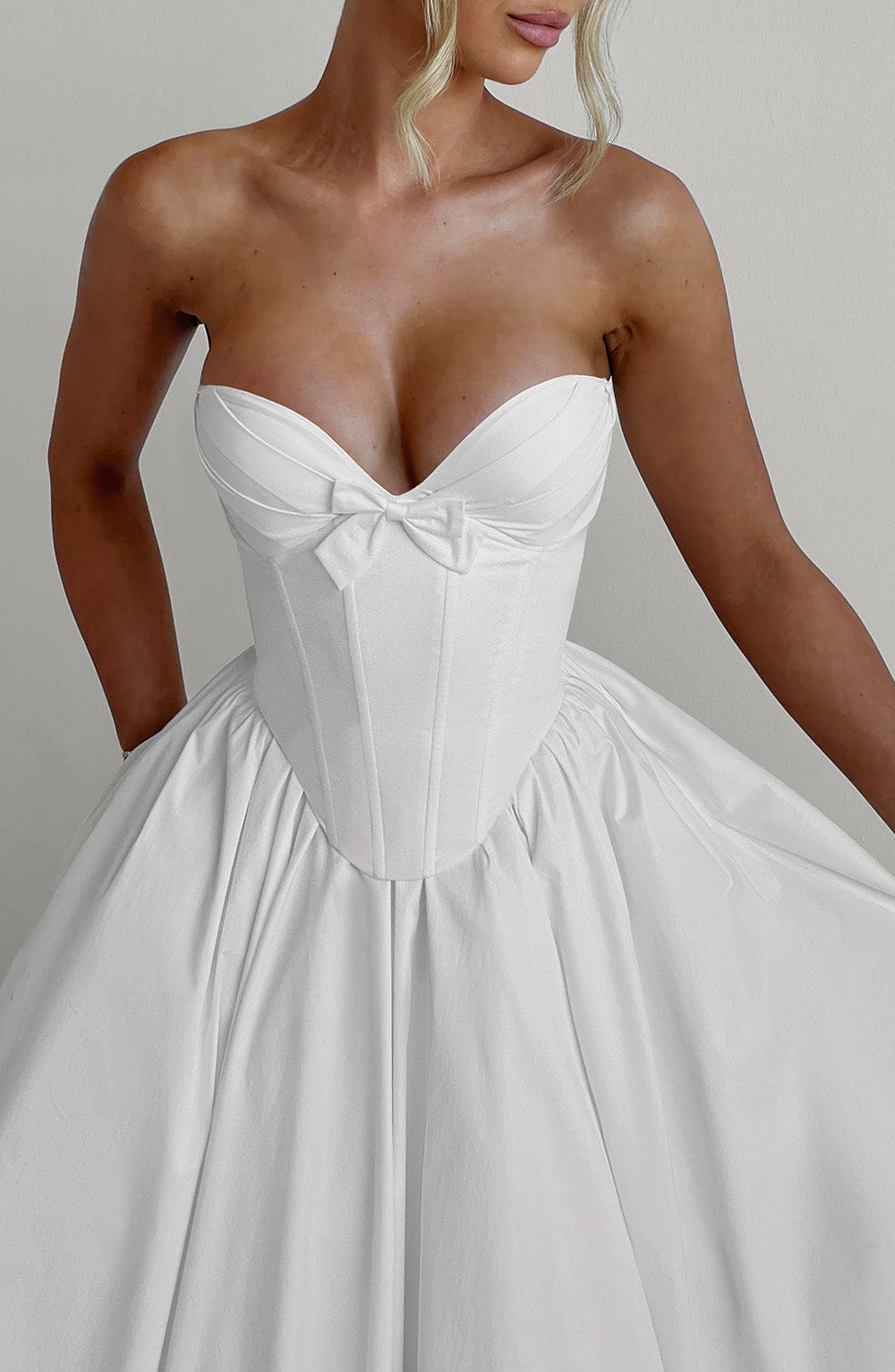 Prim Midi Dress Ivory