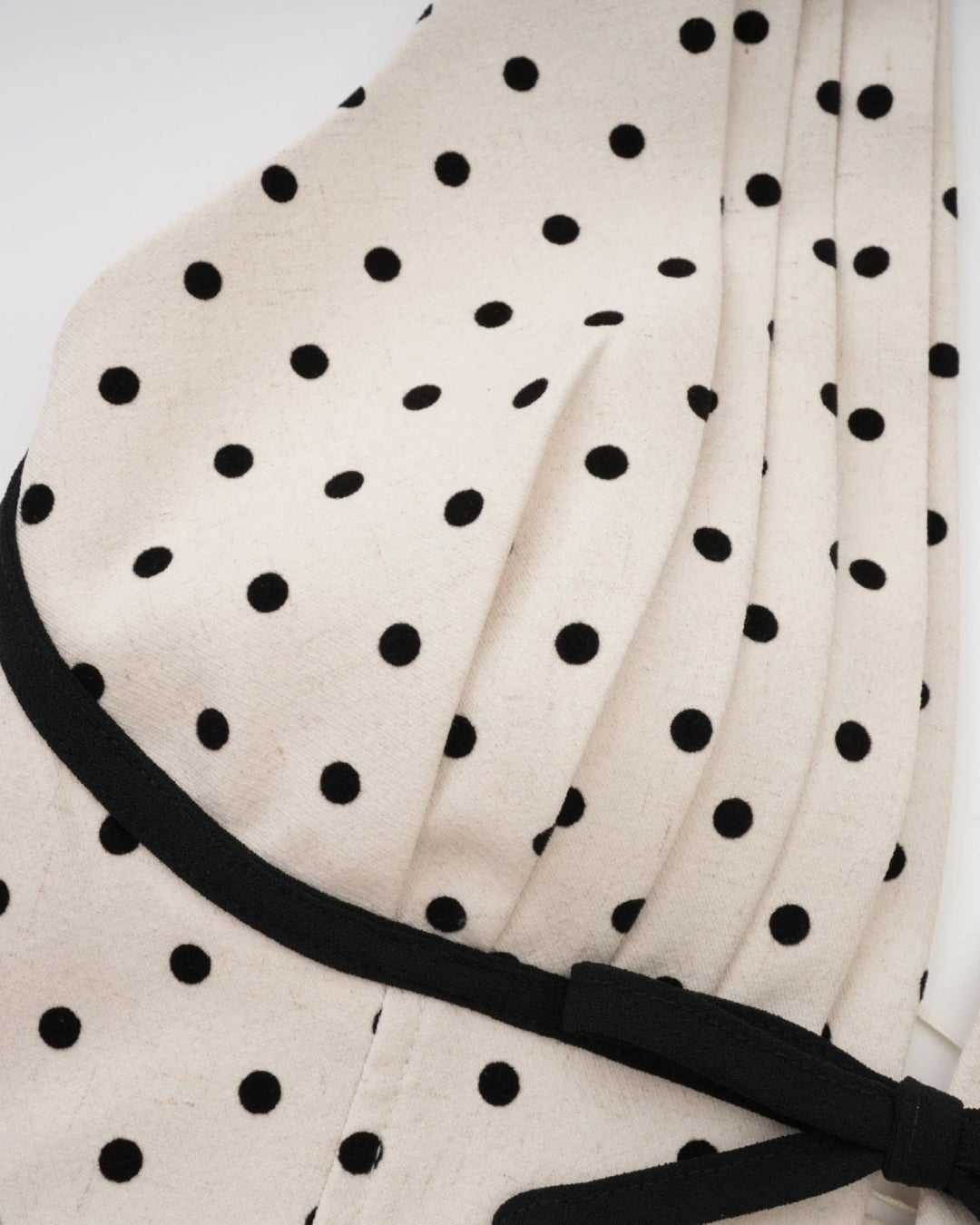 Quinn Polka Dot Print Midi Dress Black and White