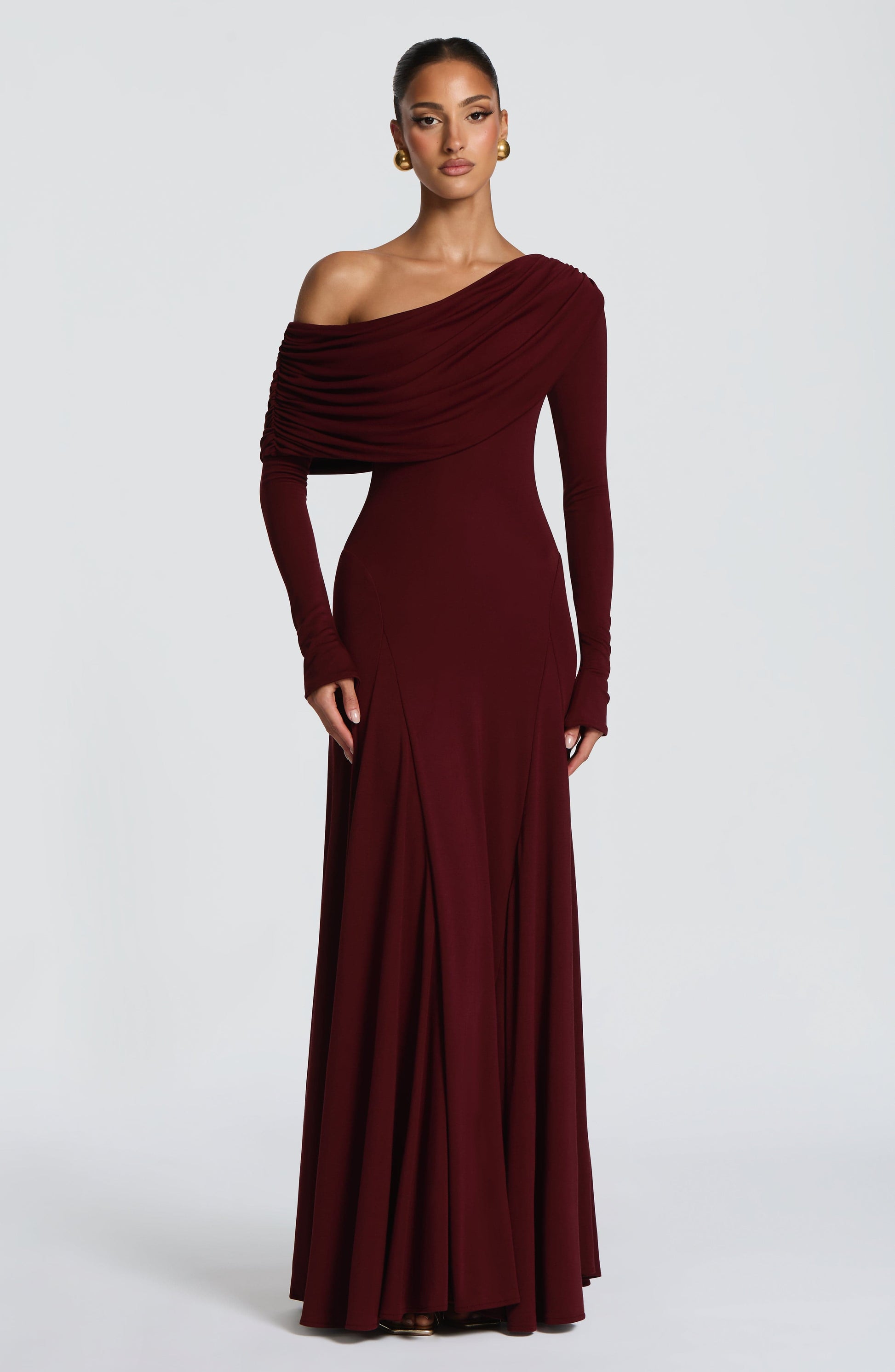 Rafaela Maxi Dress Cherry Lacquer