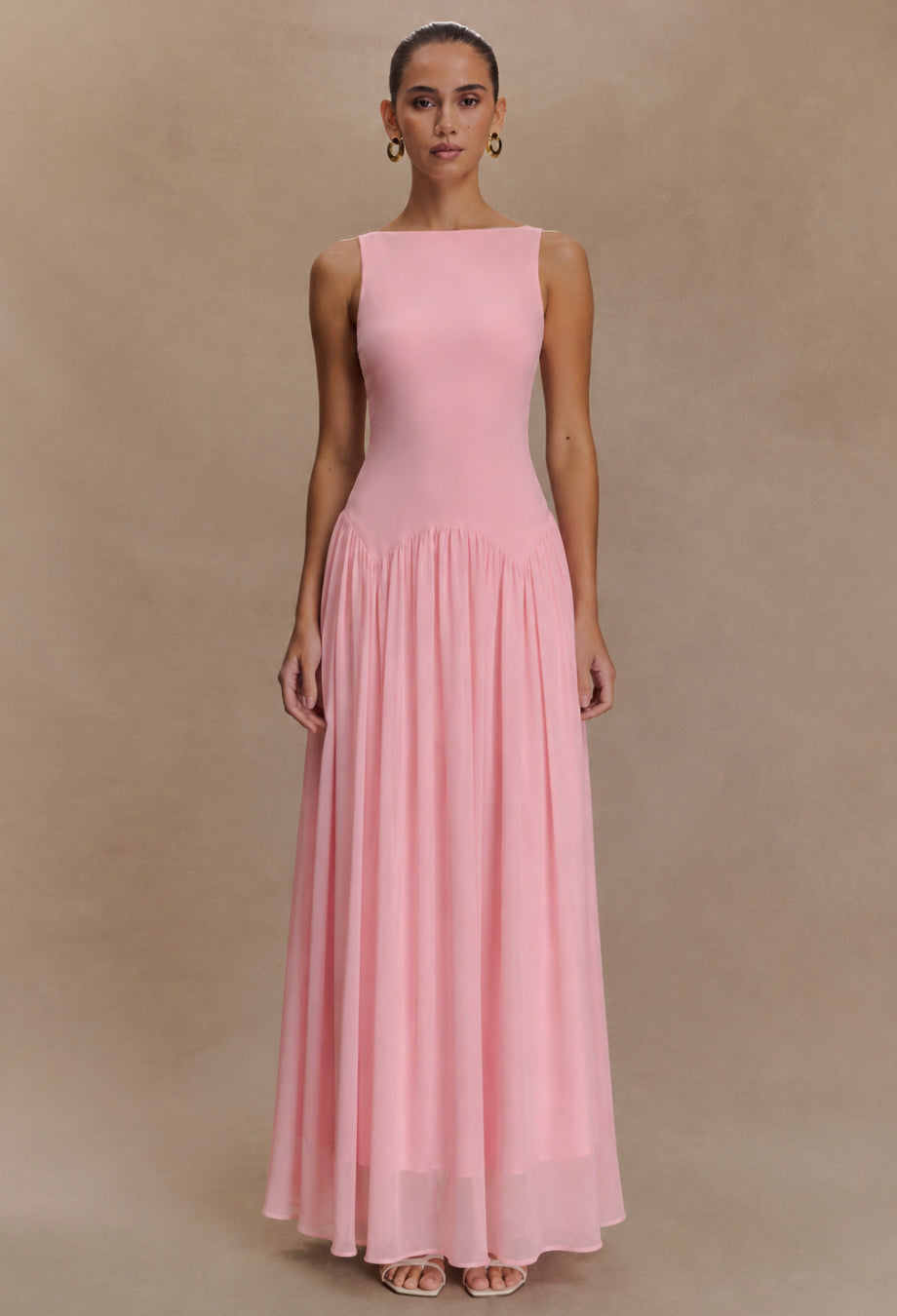 Camella Midi Dress Pink
