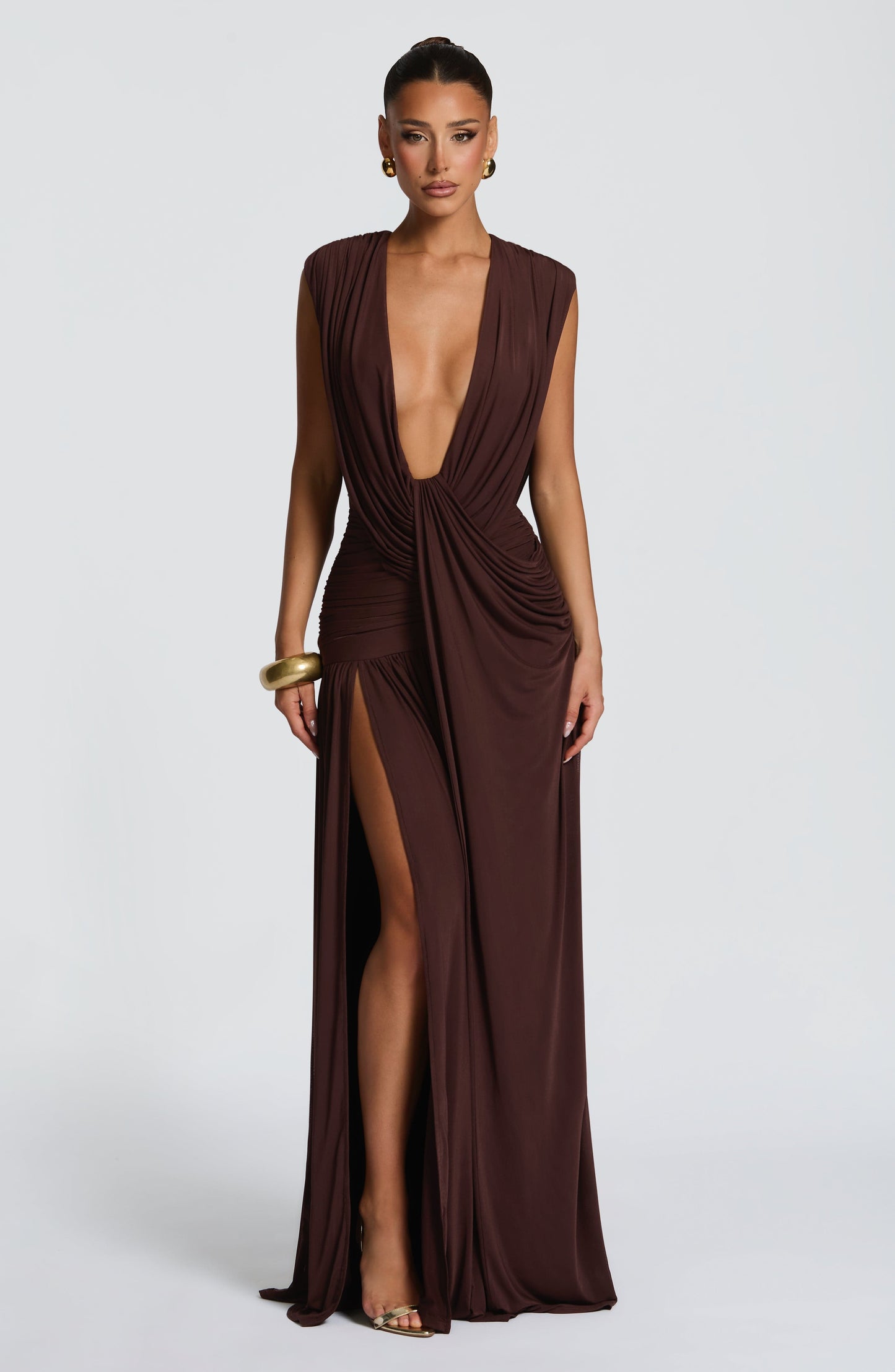 Romilly Gown Plum Brown