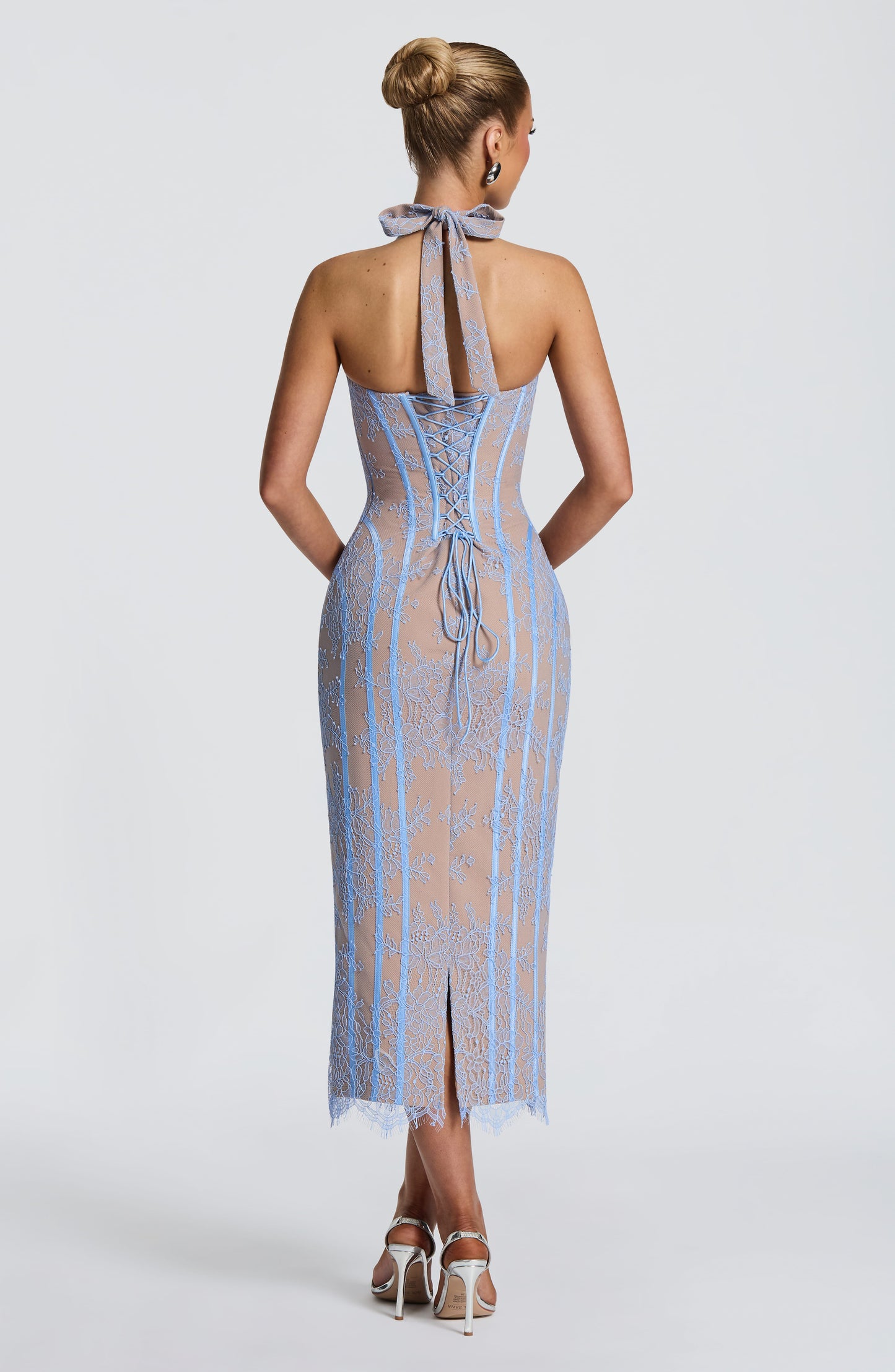 Rona Midi Dress Powder Blue