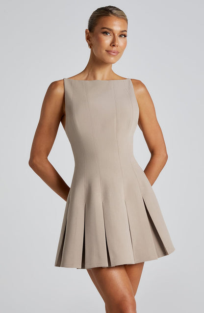Rory Mini Dress Taupe
